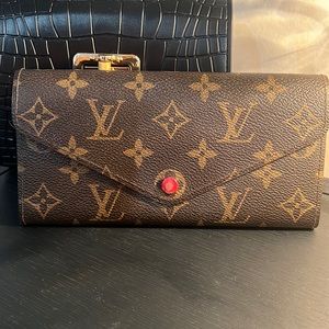 Used Louis Vuitton Damier Azur Josephine Wallet Insert